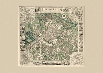 Historische Pläne vom Stadtplanverlag Leipzig - Ihr Verlag für Leipziger Stadtpläne, Minipläne, historische Karten, Citymaps